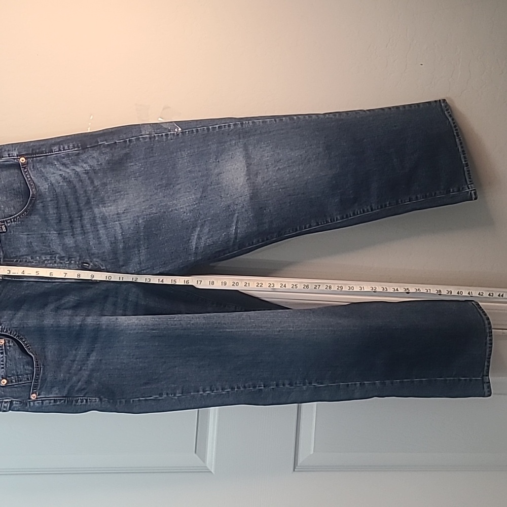 Cremieux Mens Jeans 40/30 Relaxed Fit Dark‎ Denim Pants Cotton Blend - Picture 4 of 12